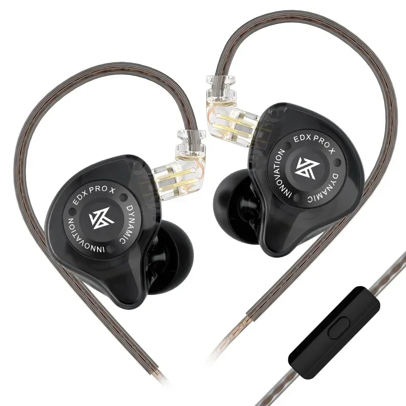 KZ EDX PRO X Dynamic Drive Earphone HIFI Bass Earbud DJ Sport Music Cancelling Headsets 2PIN Cable KZ ZSTX ZSN PRO X EDC EDA ZVX: WHITE