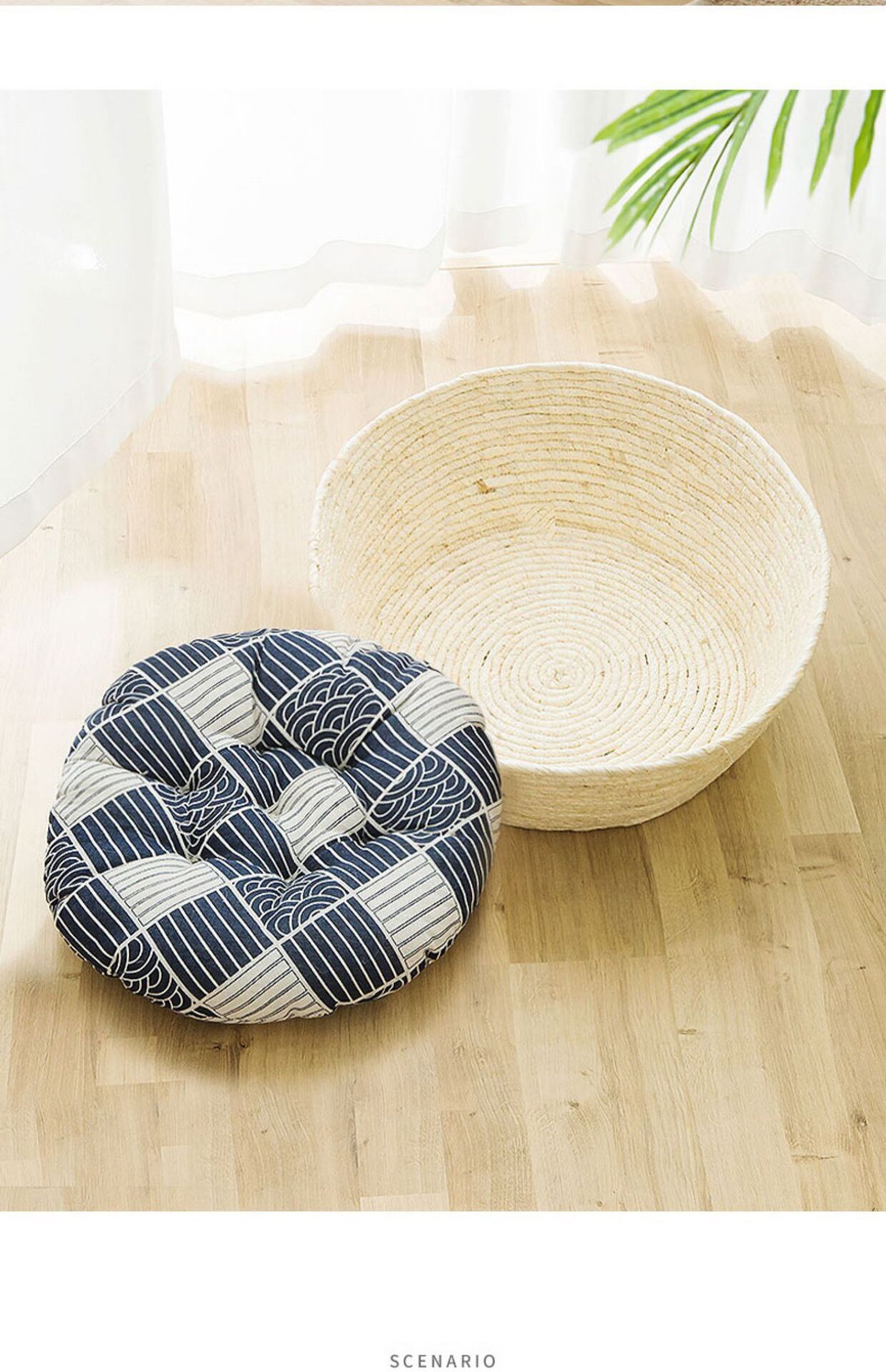 Cat litter simple rattan woven cat basket four seasons universal cool cat bed small and medium sized cat and dog woven litter