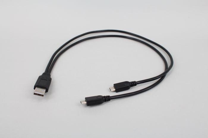 Dual data transfer cord oplaadkabel USB vrouwelijke mannelijke 2 Micro USB splitter opladen 2 voor Android telefoon