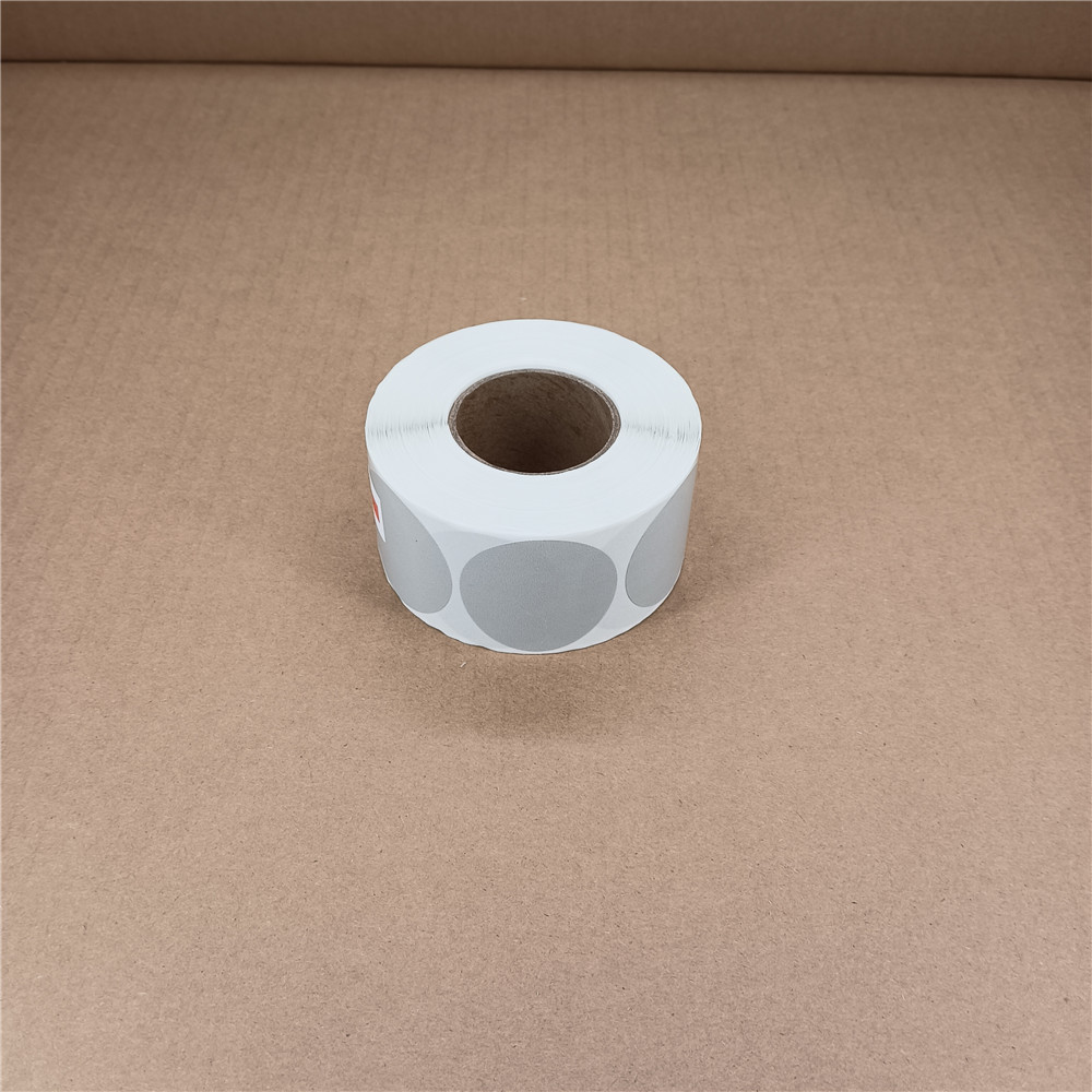 gray Thermal print sticker Label Round Stickers Self-adhesive Label Paper Sticker Classification Name Labels