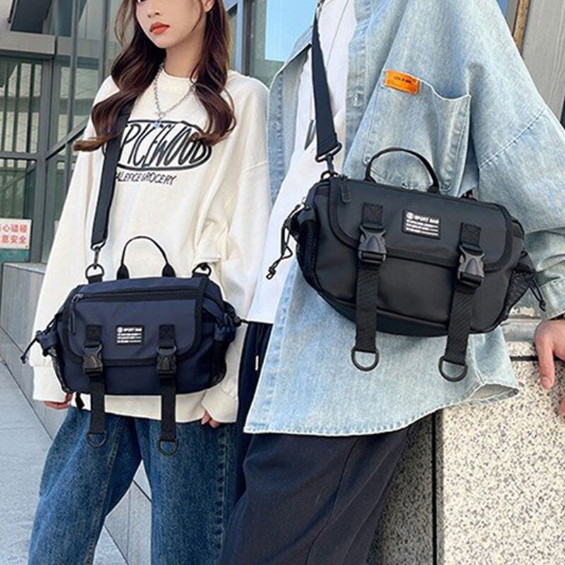 Streetstyle-bauchtasche, hüfttasche, unisex-bauchtasche, handtasche, lässige schultertasche, messenger bag, brusttasche, nylon-hip-hop-gürteltasche