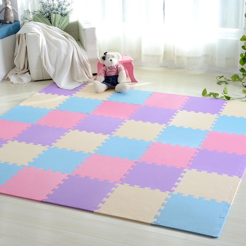 30 x 30 x 1cm / stk barnematte eva skum lekematte puslespill myk tapis enfant leker til låve stikksagsmatter baby treningsstudio tapete infantil