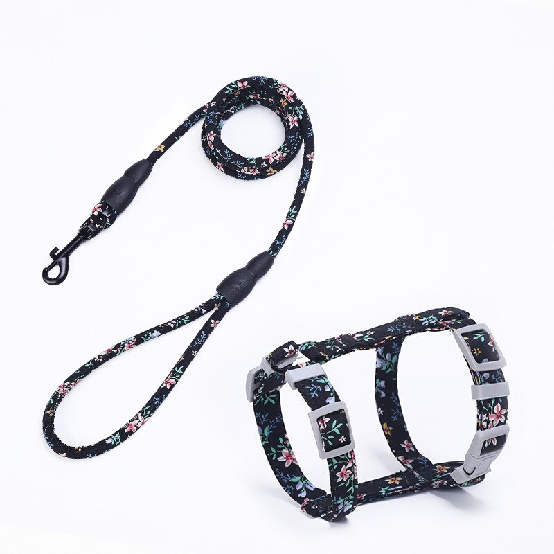 Hillento Hundegeschirr-Set Halloween – Verstellbarer Kragen + 120 Cm Zugseil Mit Glöckchen