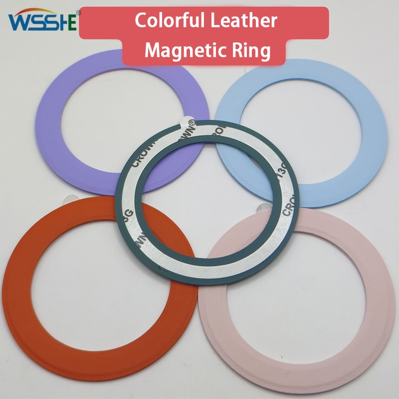 Liquid Silicon Magnetic Ring For Magsafe Universal Metal Sticker Support Wireless Charger Iron Plate Sheet for Magnet Car Holder