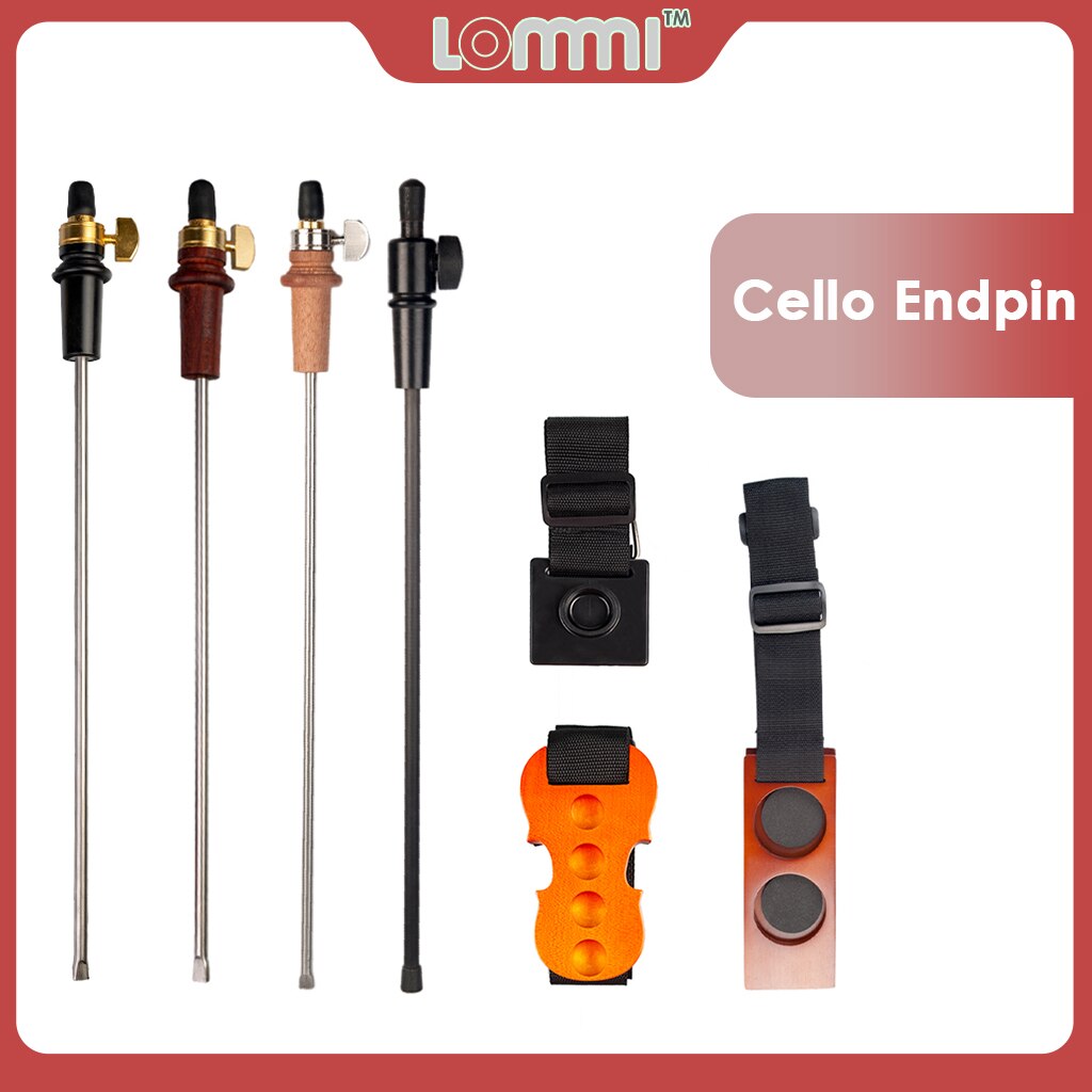 Lommi Verstelbare Cello Eindpin Anker Antislip W/O-Ring Stopper Dikke Pad Anti-Kras Spons 4/4 Cello Snaren Tailrod Endpin
