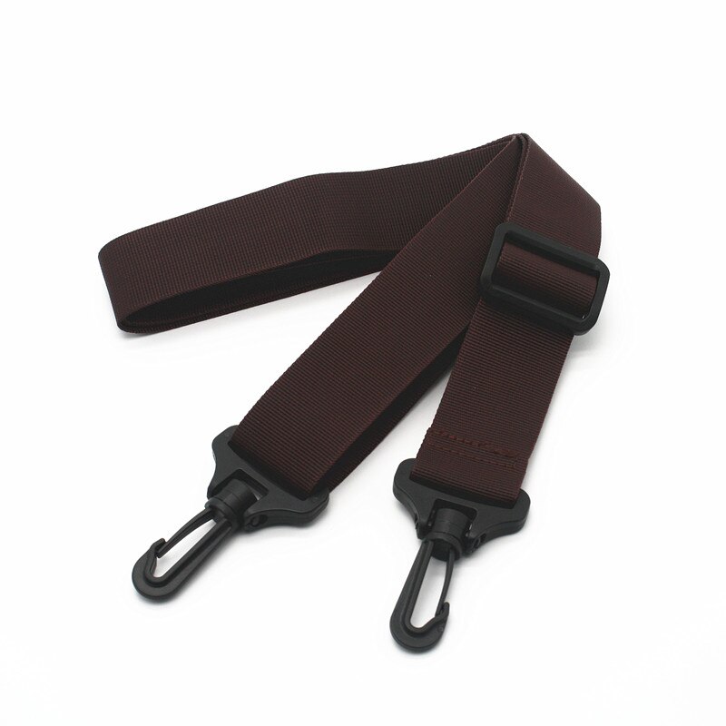 Black Nylon Bag Strap For Men Bags Strong Shoulder Strap Men Briefcase Laptop Bag Belt Length 150CM Bag Accessory: NO 11 Brown