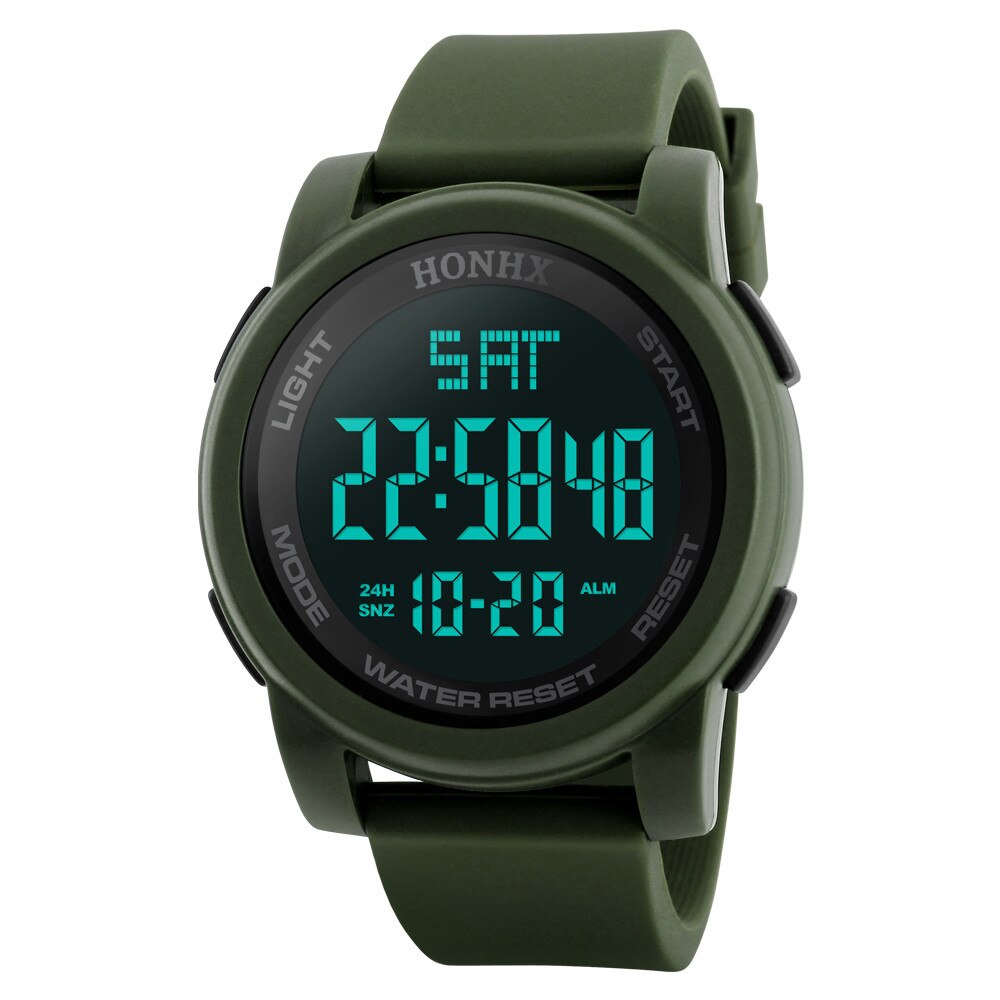 Mode Waterdichte Digitale Horloge Outdoor Sport Horloge Mannen Multifunctionele Horloges Wekker Chrono 5bar Reloj Hombre # T1Q