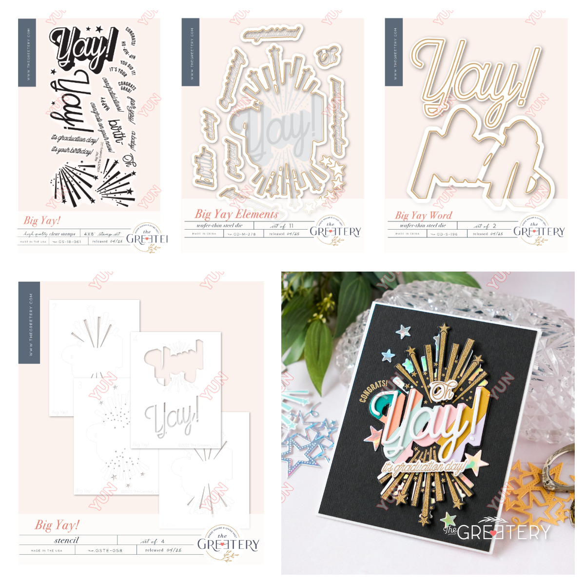 Gratulationsmalsstempler stencil drømme og planer sløjfe bogmærke stjernestemplet buket sødeste rammer gør-det-selv scrapbooking kort lav: Lysegrå