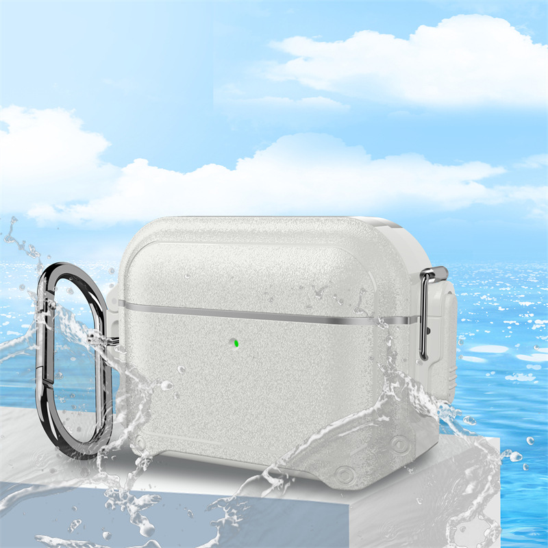 Waterproof Case for AirPods Pro 2 & AirPods 4, Cover with Secure Switch: S / BROWN