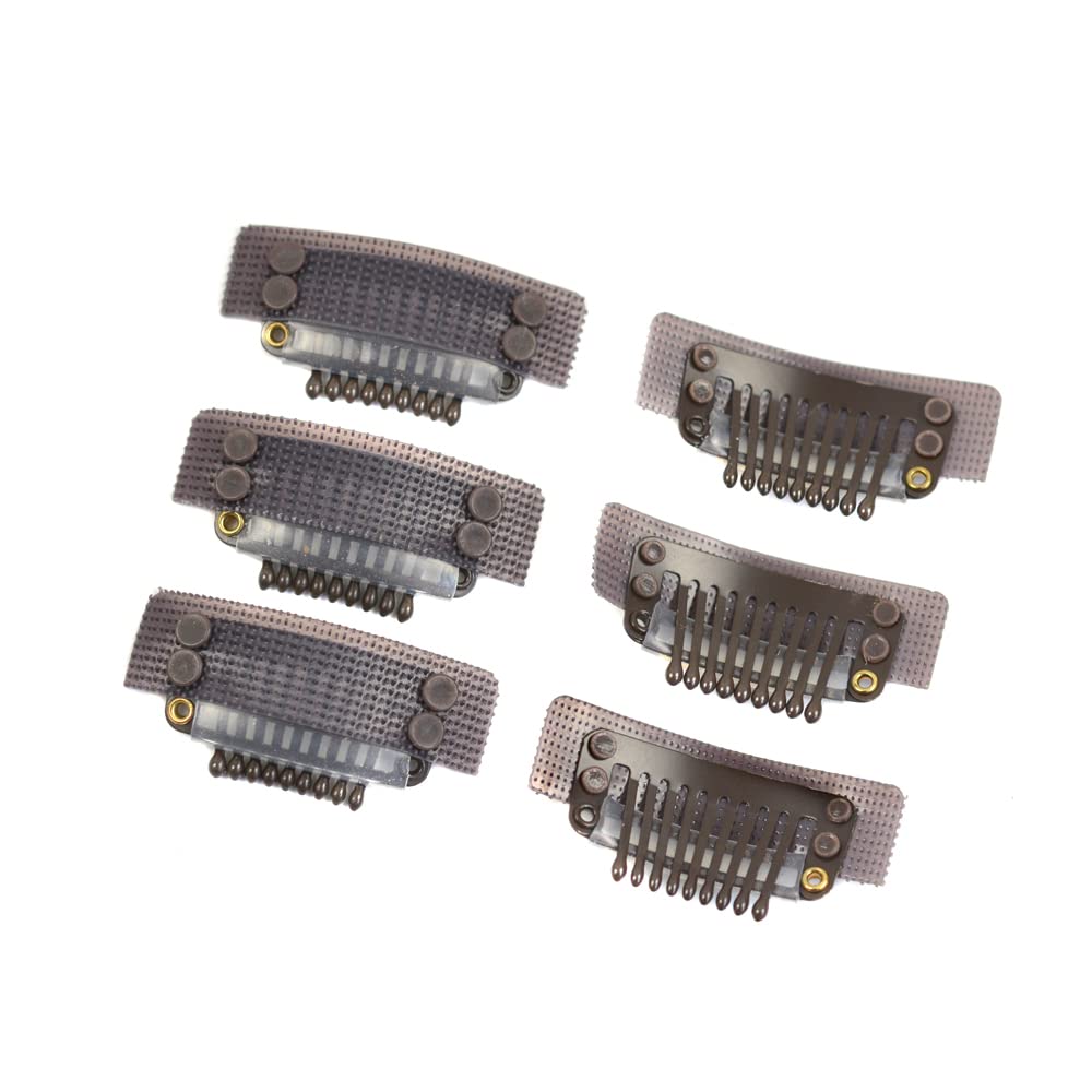 6 stks Magic Tape Clips voor Pruiken 9-tanden Clips voor Haarverbinding Hair Extensions Pruik Clips