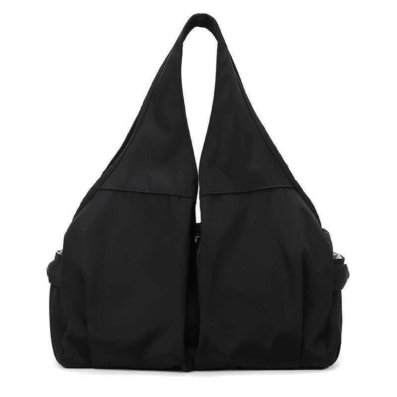 Yogamatte bag fitness gym bags travel sac de sport for kvinner gymtas mummy sports tas kvinne skulder sporttas tørr våt  xa35a: Svart