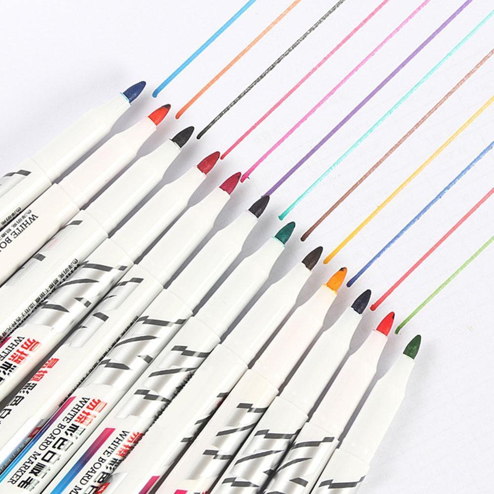 Kleur Whiteboard Markers Waterbasis Uitwisbare Marker Pen Nontoxic Schrijven En Tekenen Leren Pen Voor Kinderen