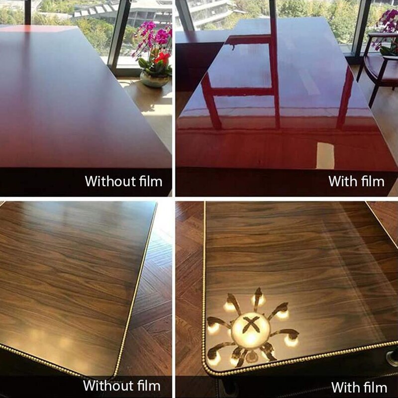 Film de protection Transparent, 50x100cm, marbre, bois, protecteur de Surface pour meubles de bureau, Table, Film anti-rayures