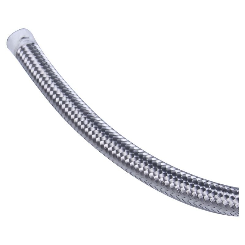 AN6 Stainless Steel Braided Fuel Oil Line Hose 1m 39in