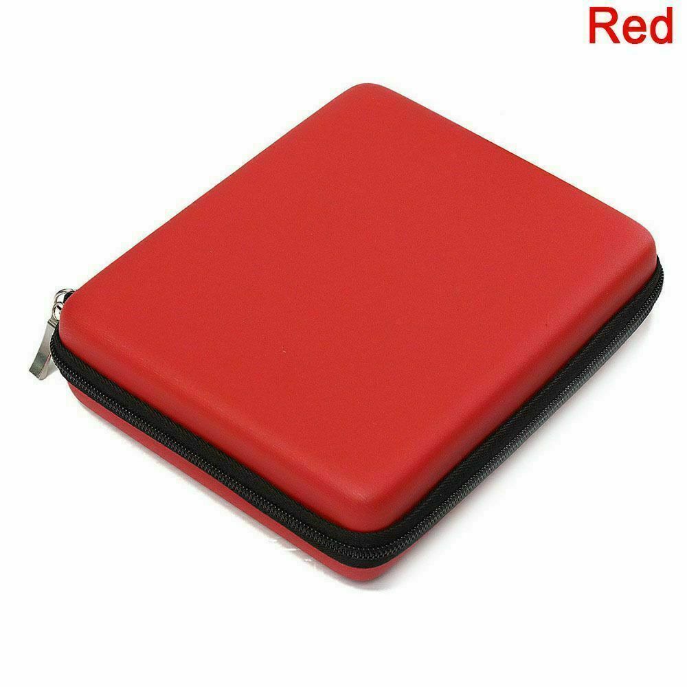 Bærbar harddisk taske lynlås taske til ekstern harddisk / elektronik kabel organisator taske / powerbank  / mp5 hdd boks taske: Rød