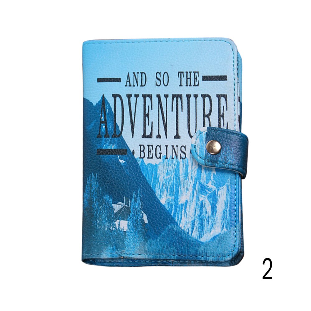 Travel Accessories Passport Holder PU Leather Cute Cartoon Travel Passport Cover Case Card ID Holders: 2