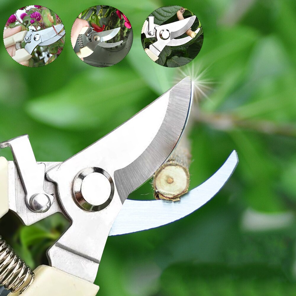 Garden Tools Plant Trim Horticulture Hand Pruner Cut Secateur Shrub Garden Scissor Tool Anvil Branch Shear Orchard Pruning Shear