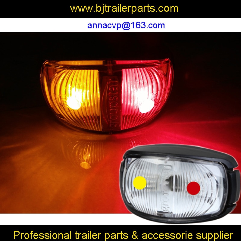 LED outline marker lamps clearance side marker lamps lights E4 approved. AMBER/RED trailer parts