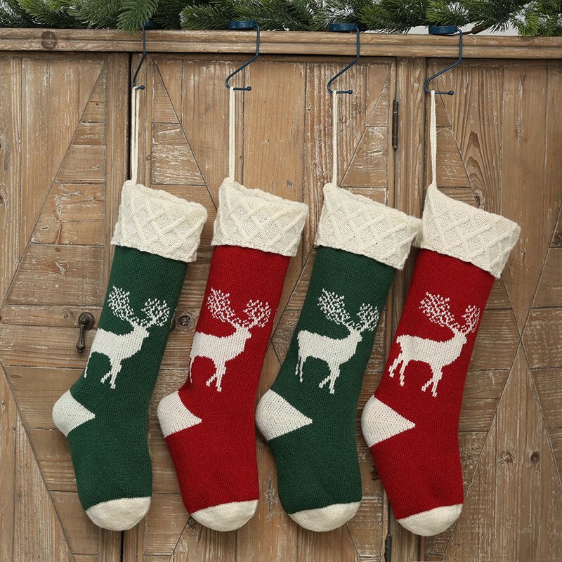 1pc julstrumpor hängande julgransdekoration prydnader år strumpor sport socksym