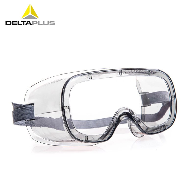 Deltaplus 101125 Beschermende Bril Transparante Veiligheid Pc Bril Ventilatie Anti-Splash Anti-Impact Lab Bezoeker Brillen