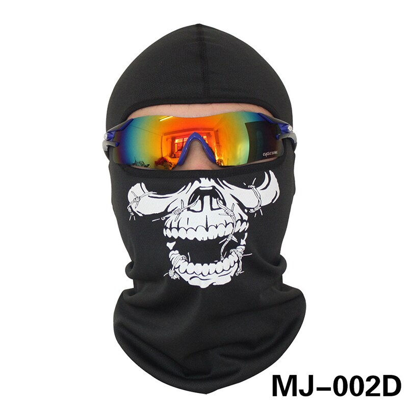 Motorcycle full face mask halloween ski balaclava skull mask neck warm for Suzuki TL1000R SV1000S GSXR1300 GSF1200 GSF1250: MJ-002D