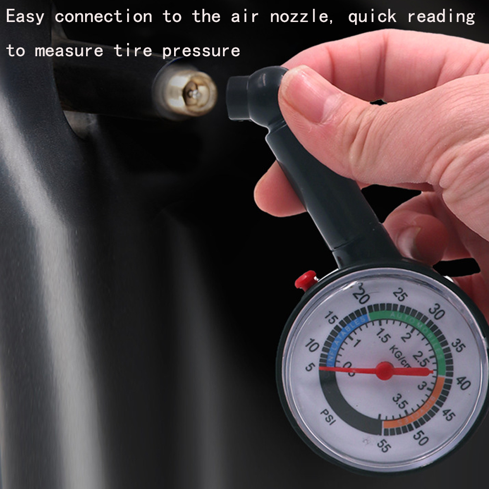 Car Tyre Tire Pressure Gauge For Car Auto Motorcycle Truck Bike Dial Meter Vehicle Tester Pressure Tyre Measurement Tool