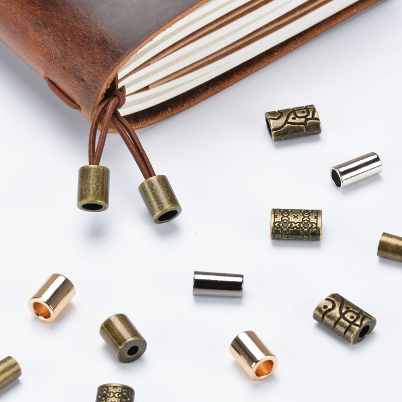 10 sztuk podróży DIY luźny liść Notebook wysokiej jakości metalowa odpinana sprzączka na sznurku Notebook ozdobna gumka Handmade Accessori