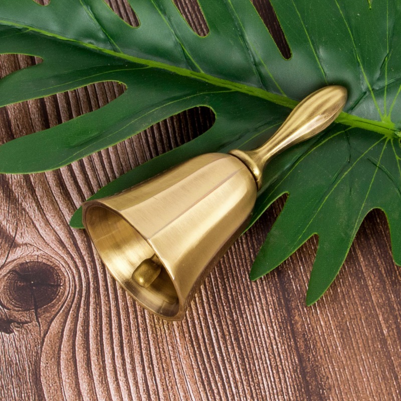 1pc mão chamada sino ouro prata multi-purpose sinos para artesanato decoração de casamento alarme escola igreja sala de aula sino vintage