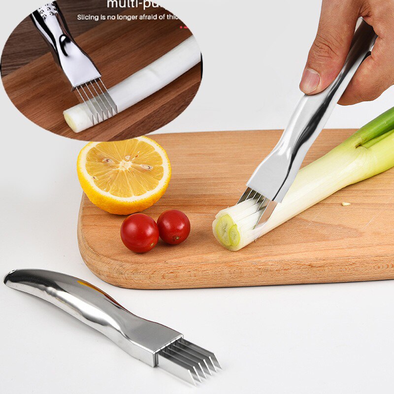 Obst Gemüse Zwiebel Cutter Fetzen Seide Messer Schneidemaschine Schäler Zerhacker Schredder