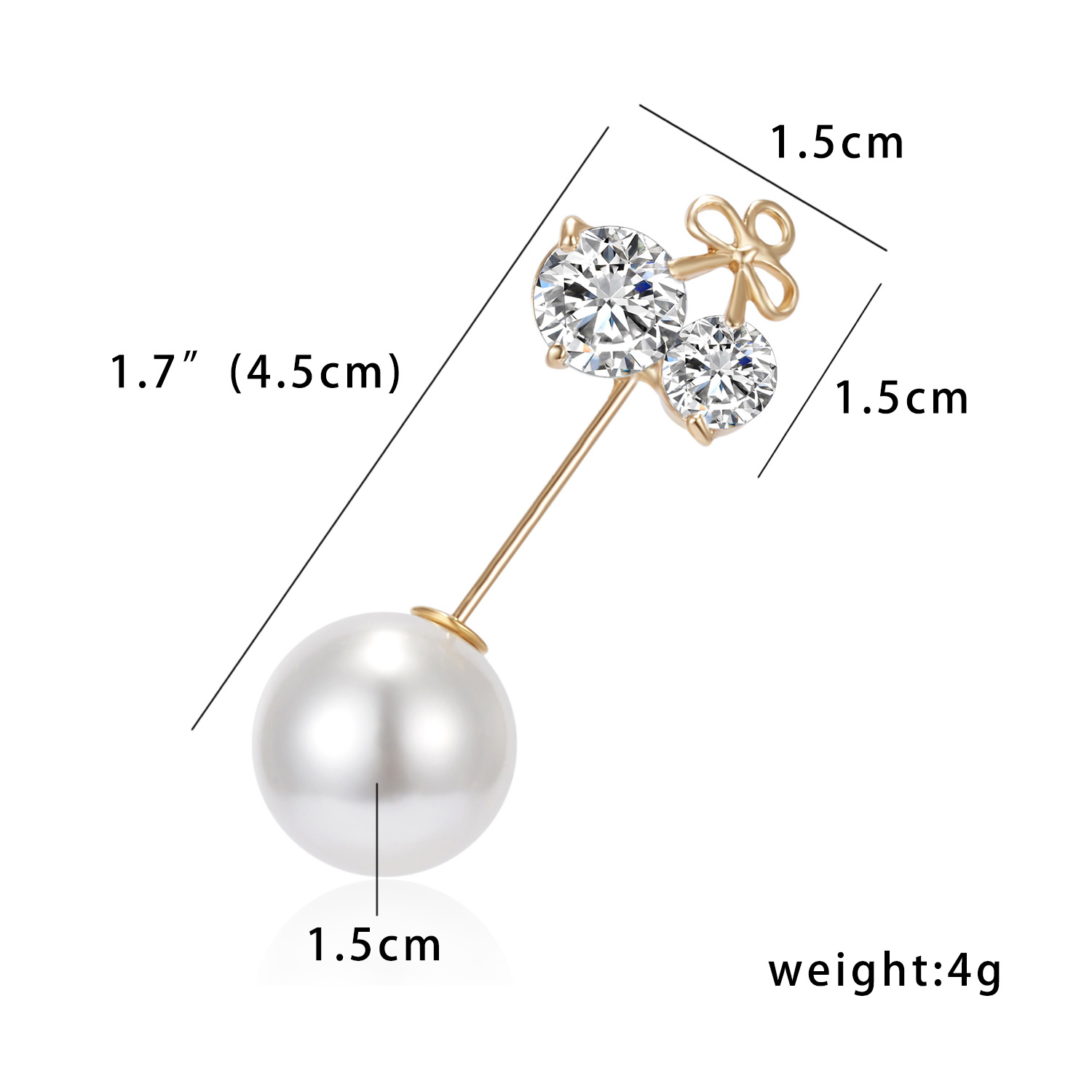 Love Ball Zircon Pearls Beads Antlers Bow Cherry Flowers Leaves Sails Word Pin Brooch Short paragraph Women Dress Jewelry