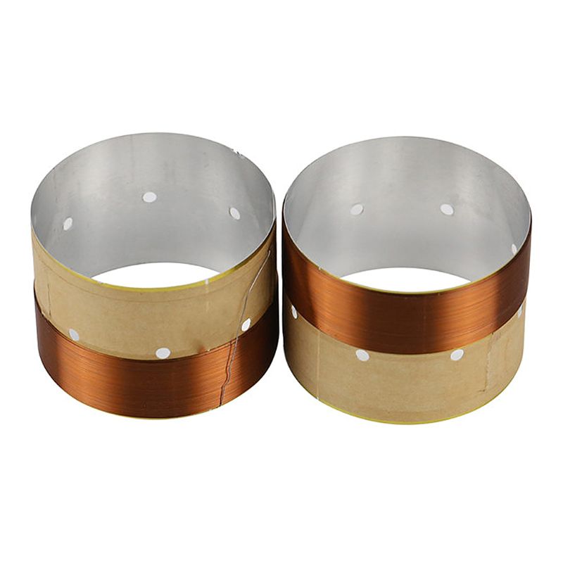 1 para 38.5/75.5MM głośnik Bass cewka drgająca biały aluminium dźwięk wylot powietrza dla głośnik Subwoofer akcesoria do naprawy