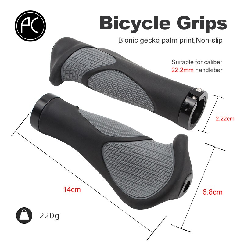 ROGTYO Ergonomic Bicycle Grips - Non-slip Rubber Handlebar Grips