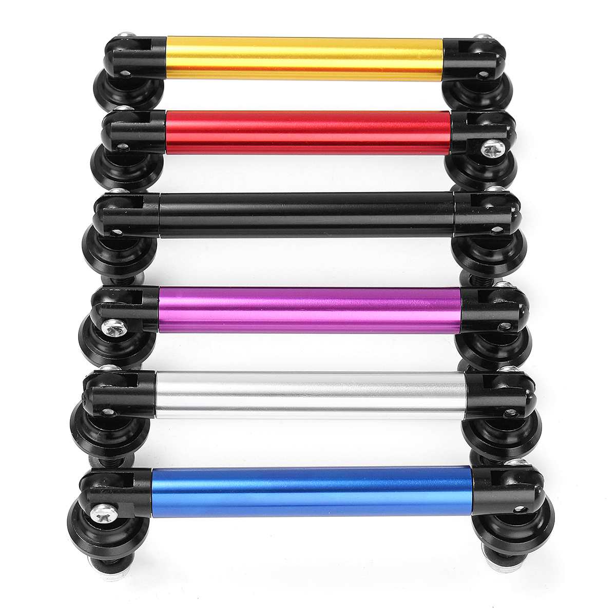 2 Stuks 75 Mm Auto Bumper Protector Lip Staaf Splitter Strut Tie Bar Ondersteuning Voor Achter Universal