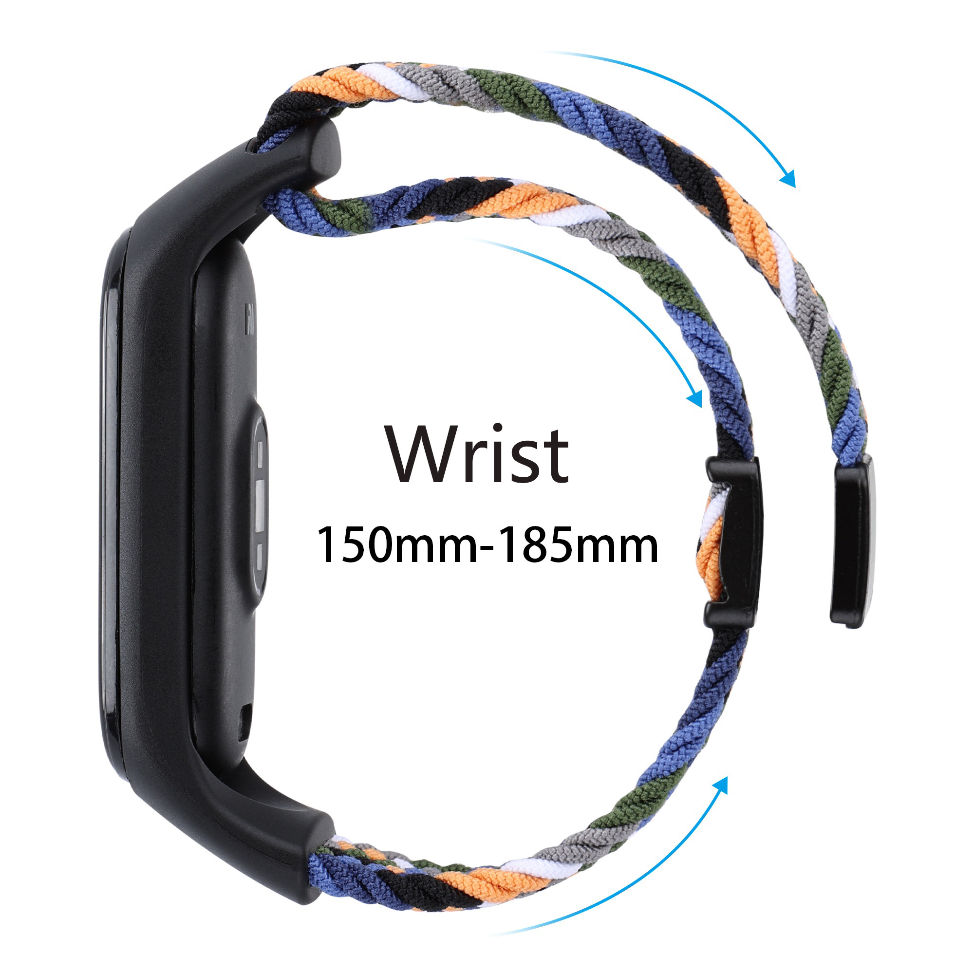 Boucle solo tressée pour Xiaomi Mi Band 9 8, accessoires de sangle, remplacement magnétique en nylon, bracelet, ata eld9 ata eld8, bandes NDavid