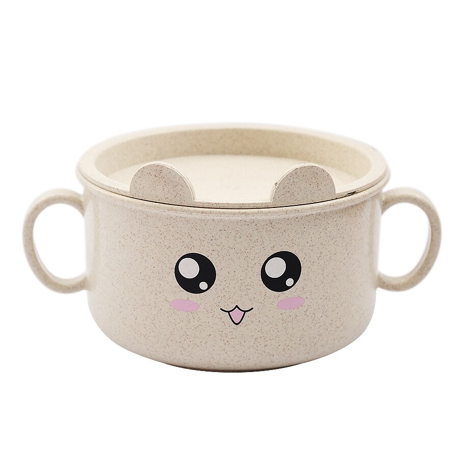 Kids'Bowl, Plate, Food Container, Packing Vegetable, Baby Feeding Bowl, Child Feeding Plate and Cutlery: A Beige bowl