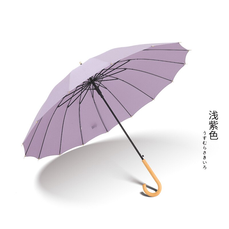 Long Handle Umbrella Parasol Dancing Umbrellas Wooden Handle Craft Women's Umbrella For Wedding Decoration: u purple