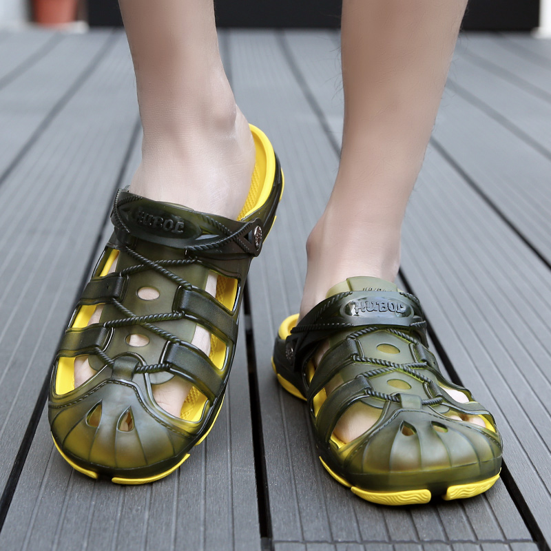 Vesonal kesä hengittävät ontot tohvelit miesten kengät reikäkengät hyytelö mies vesi ranta tossut liukumäet kala muovi