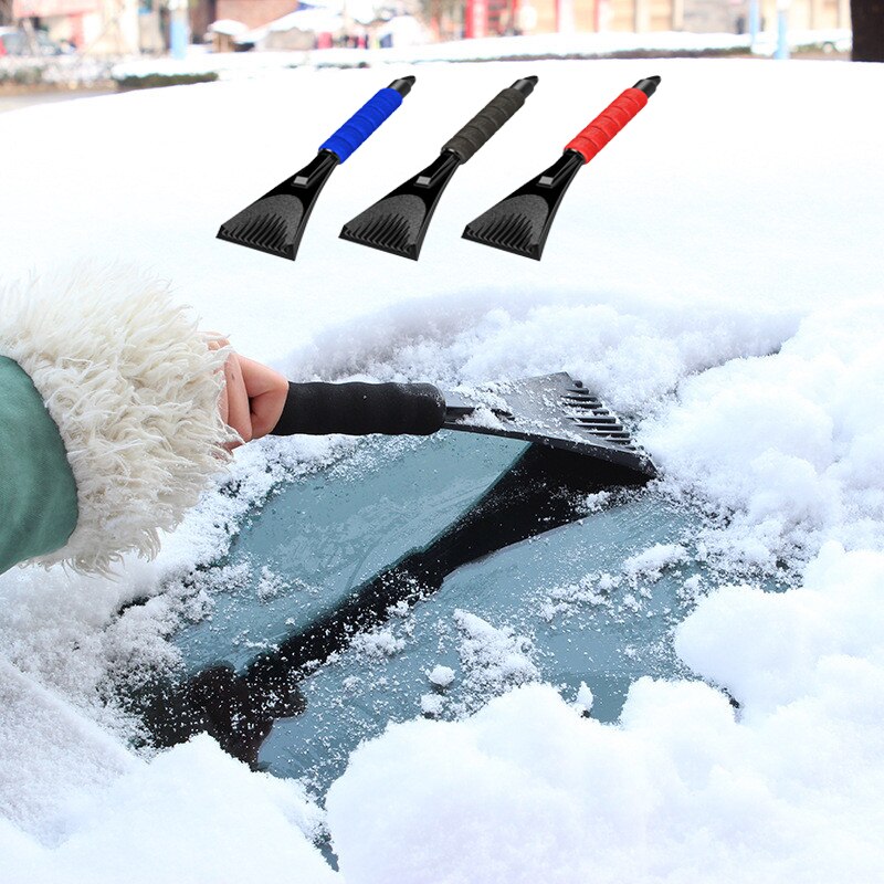 Bärbar bil isskrapa snöskyffel isborttagning bilfönster vindruta rengöringsverktyg snöskrapa verktyg vintertillbehör