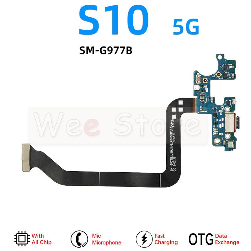 Original USB Ladung Ladegerät Dock Verbinder biegen Kabel Für Samsung Galaxis S7 Rand S8 S9 S10 Plus G950F G955F g960F G965F: S10-5G G977B