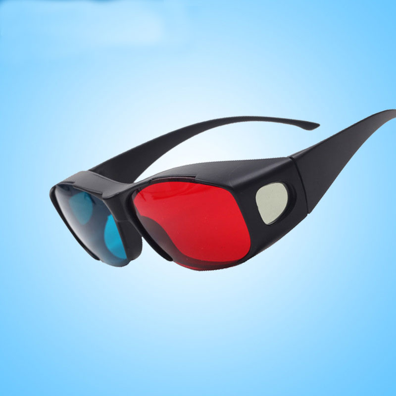 Hd Virtual Reality Bril 3D Bril Rood Blauw Lens Virtual Reality Voor Video Movie Games Anaglyph Plastic Stijl 3D bril: RED BLUE PLUS