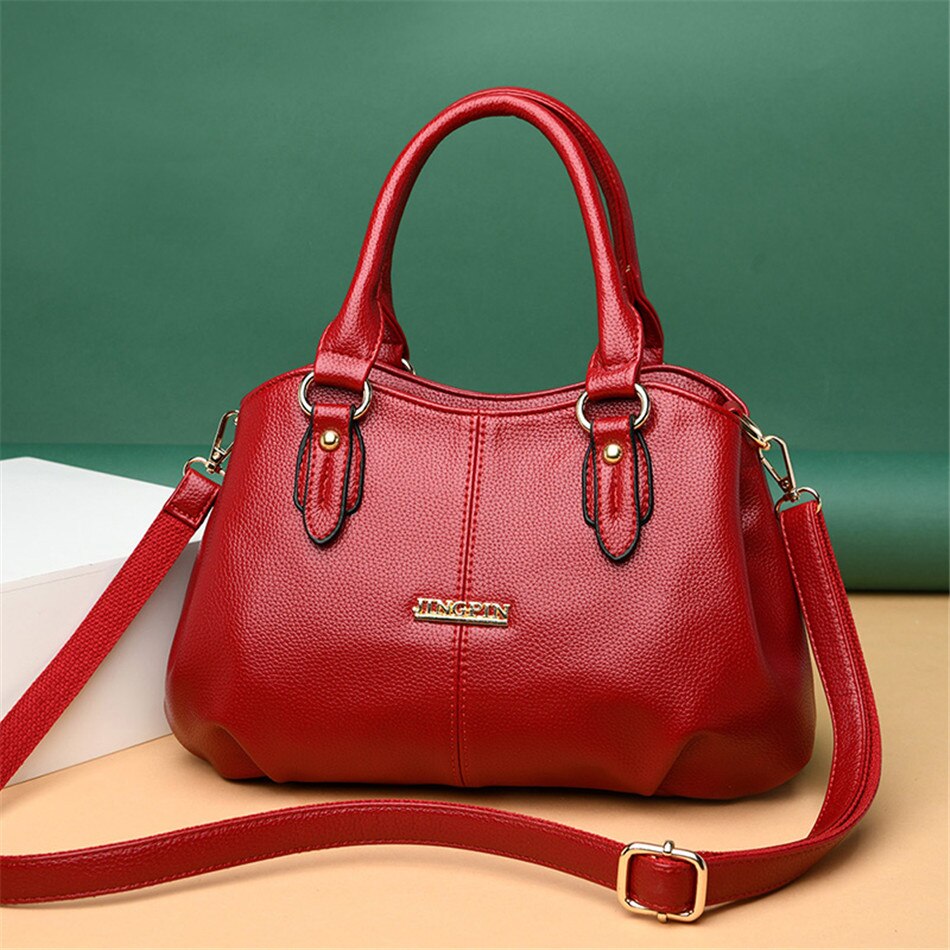 3 grote tassen, grote capaciteit, casual tote bag, zacht leer, dames handtas, crossbody schoudertas voor vrouwen, sac a dos