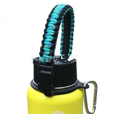 1 ud. Correa de mango de Paracord cuerda de seguridad cuerdas portátiles para botellas de hidromatraz/boca ancha