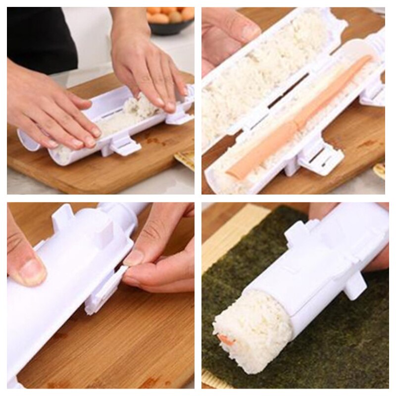 Sushi Maker Roller Rice Mold Sushi Bazooka Groente Vlees Rolling Tool Diy Sushi Making Machine Sushi Tool