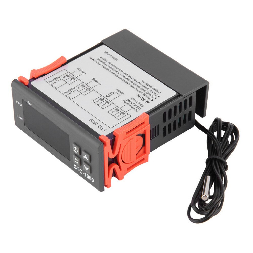 Acehe stc 1000 temperaturregulator akvarietermostat inkubator temperatur køletemperatur laboratorietemperatur helheder
