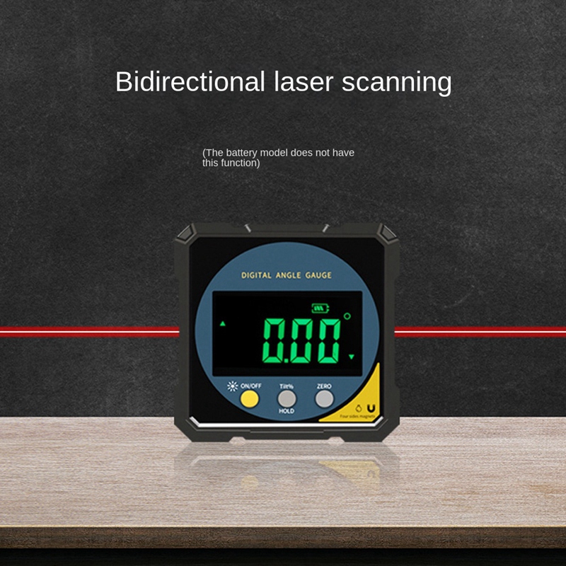 Digital Angle Finder With Electronic,Four Side Magnets Electronic Protractor Digital Angle Finder Level