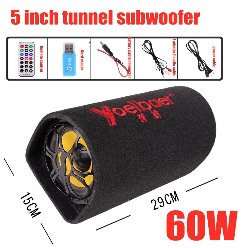 60W Super Grote Bluetooth Speaker Auto Speaker Subwoofer Bluetooth Sound Boom Box Krachtige Kolom Music Center Twee 3 Inch speaker: Default Title