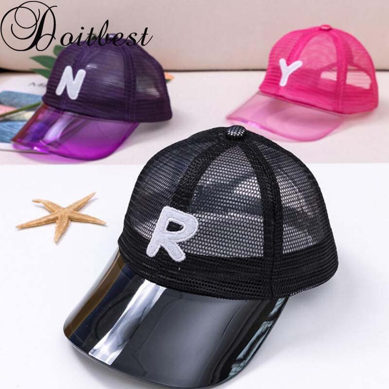 Doitbest 2 to 5 oude baseballpet hiphop kinderen zonnehoed pvc rand mesh abnryw letters jongens meisjes petten snapback hoeden