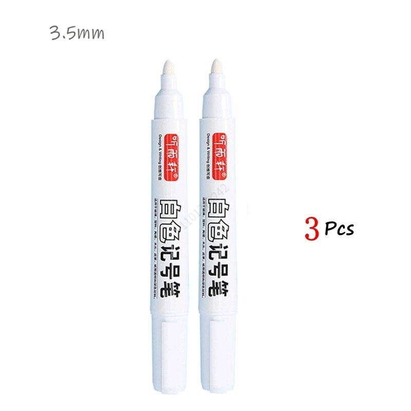 1/2/5 Stuks Olieachtige Witte Marker Pen 3.0Mm Olieachtige Waterdichte Witte Gel Pennen Schrijven Tekening Graffiti Briefpapier Wrting Schoolbenodigdheden: Licht Groen