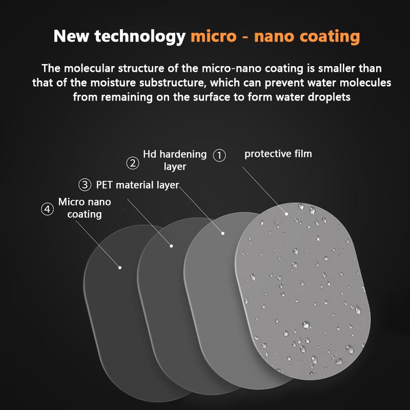 2PCS Anti-fog Car Mirror Window Clear Film Anti Waterproof Rainproof Car Rearview Mirror Protective Film Car Sticker