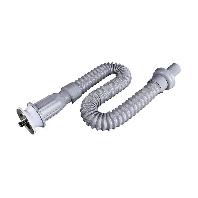 1Pc Sink Drain Pipe Flexible Stretchable Kitchen Deodorant Strainer Pipeline Bathroom Washbasin Anti Blockage Accessories: Default Title